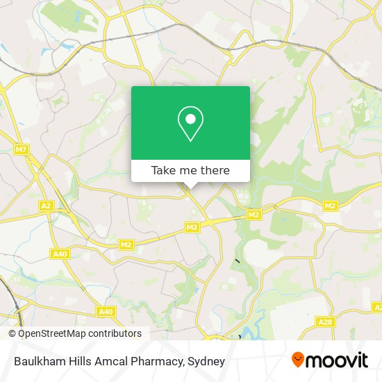 Baulkham Hills Amcal Pharmacy map