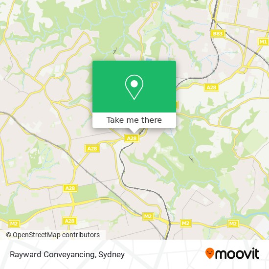 Mapa Rayward Conveyancing