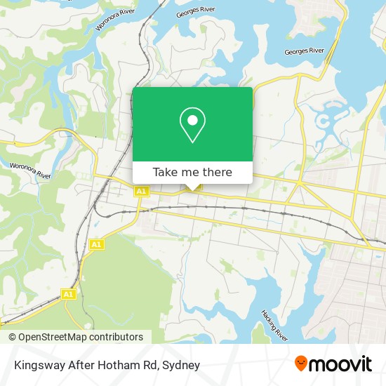 Kingsway After Hotham Rd map