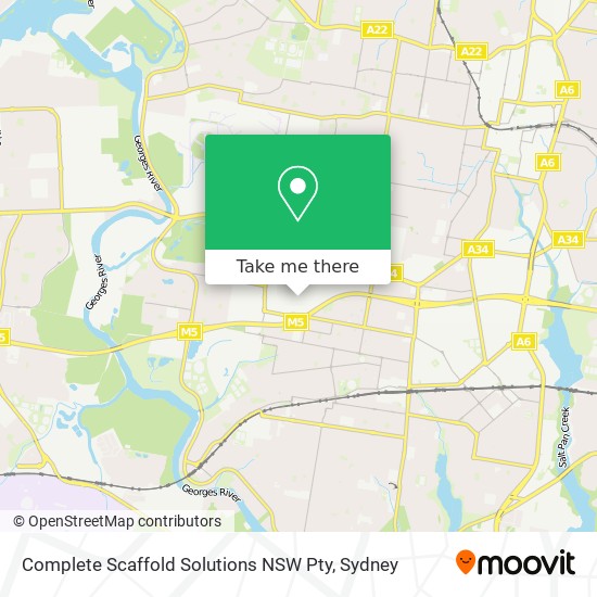 Complete Scaffold Solutions NSW Pty map