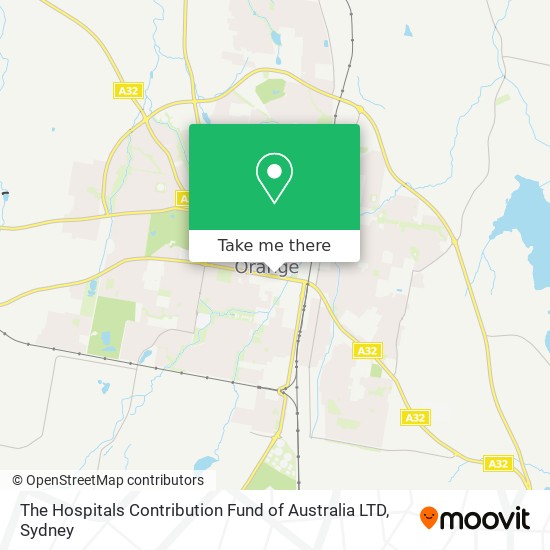 The Hospitals Contribution Fund of Australia LTD map