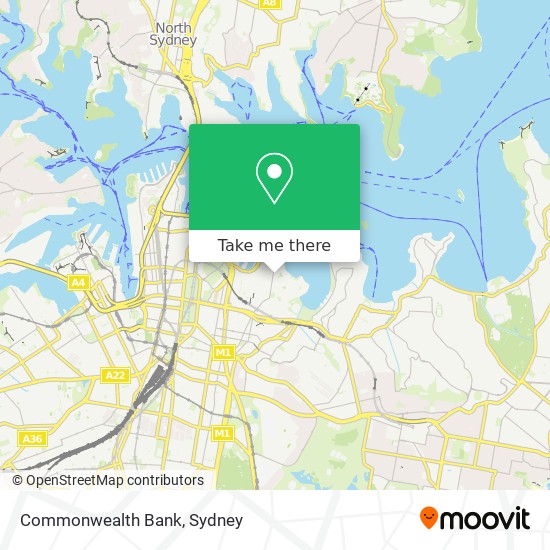 Commonwealth Bank map