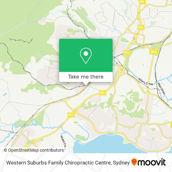 Western Suburbs Family Chiropractic Centre map