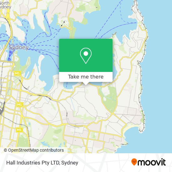 Hall Industries Pty LTD map