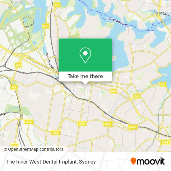 The Inner West Dental Implant map