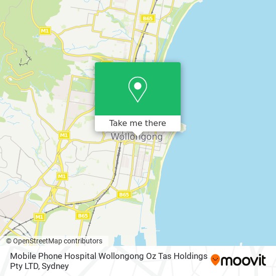 Mobile Phone Hospital Wollongong Oz Tas Holdings Pty LTD map