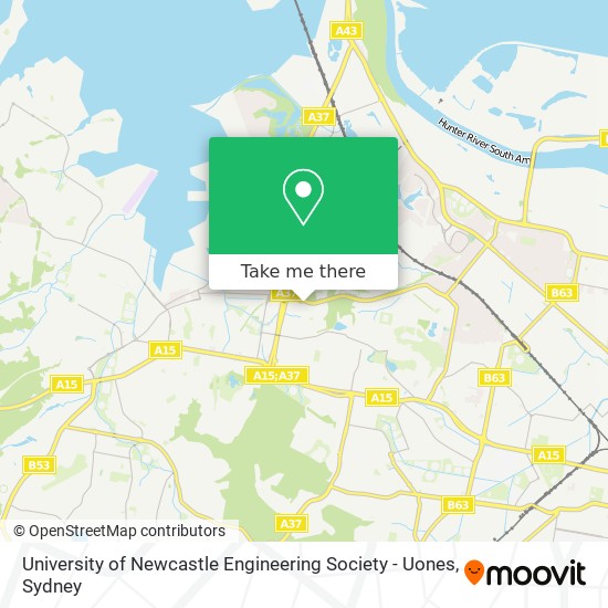 University of Newcastle Engineering Society - Uones map