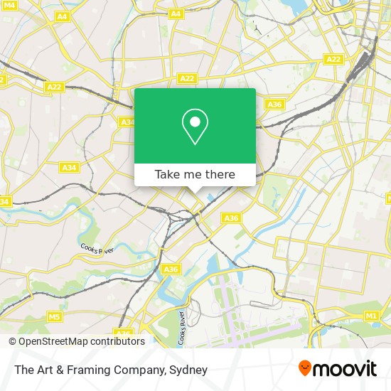 The Art & Framing Company map