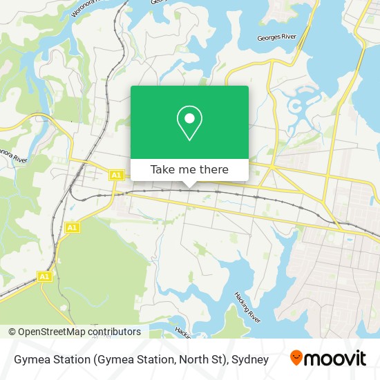 Mapa Gymea Station (Gymea Station, North St)