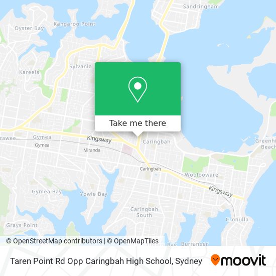 Mapa Taren Point Rd Opp Caringbah High School