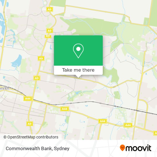 Mapa Commonwealth Bank