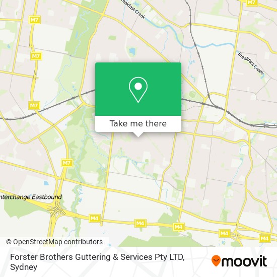 Mapa Forster Brothers Guttering & Services Pty LTD