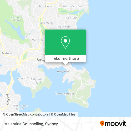 Valentine Counselling map