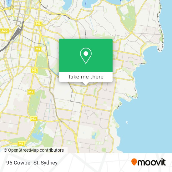 Mapa 95 Cowper St