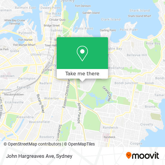 Mapa John Hargreaves Ave