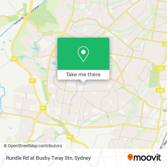Rundle Rd at Busby Tway Stn map