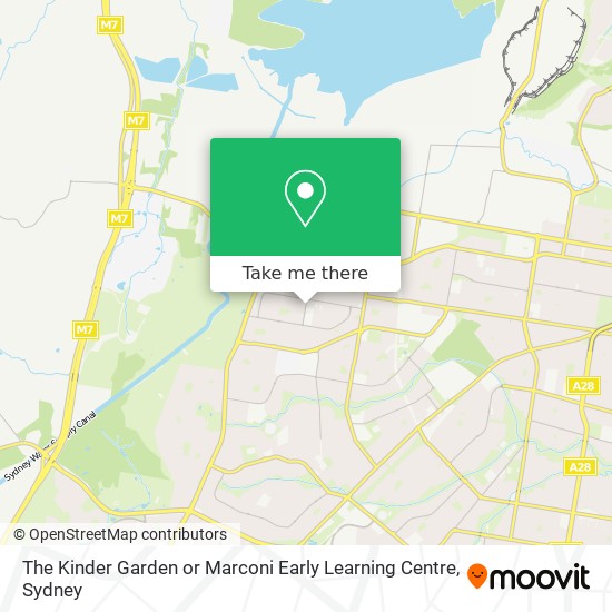 The Kinder Garden or Marconi Early Learning Centre map