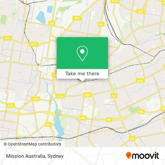 Mission Australia map