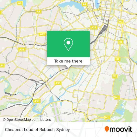 Cheapest Load of Rubbish map