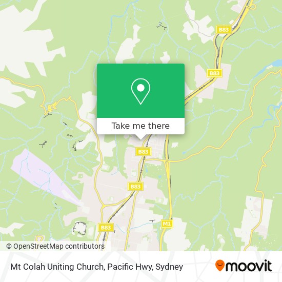 Mt Colah Uniting Church, Pacific Hwy map