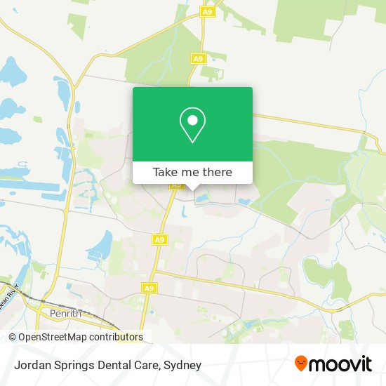 Jordan Springs Dental Care map