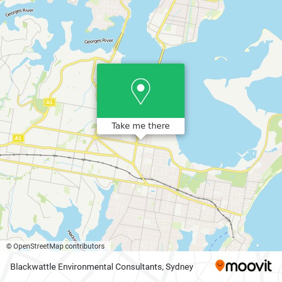 Mapa Blackwattle Environmental Consultants