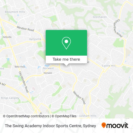 Mapa The Swing Academy Indoor Sports Centre