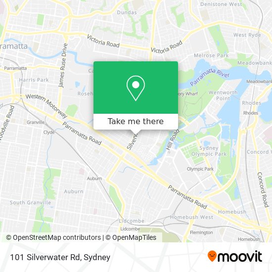 101 Silverwater Rd map