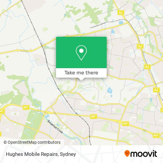 Hughes Mobile Repairs map