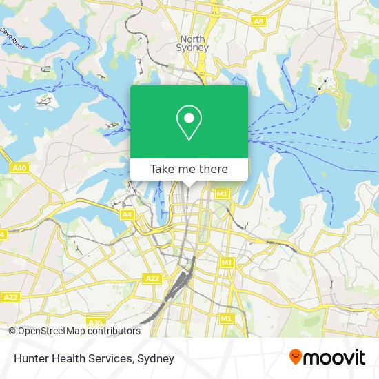 Hunter Health Services map