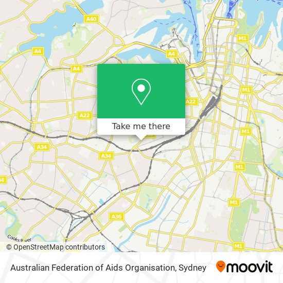Mapa Australian Federation of Aids Organisation
