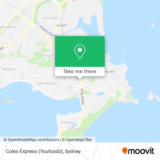 Coles Express (Youfoodz) map