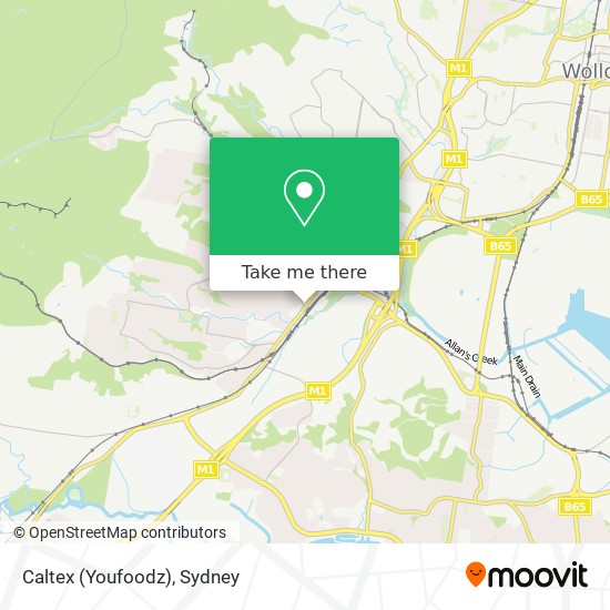 Caltex (Youfoodz) map