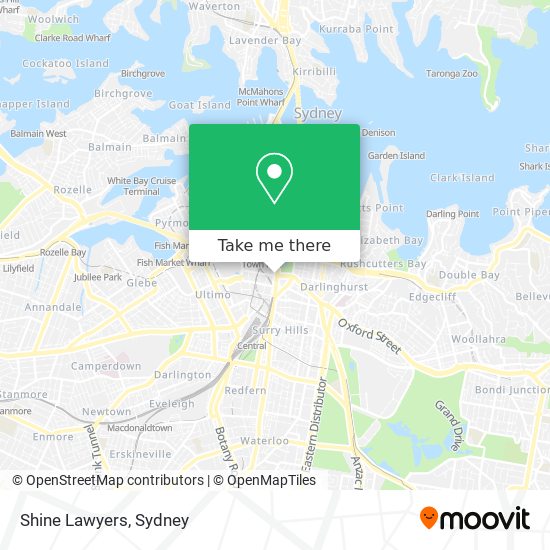 Shine Lawyers map