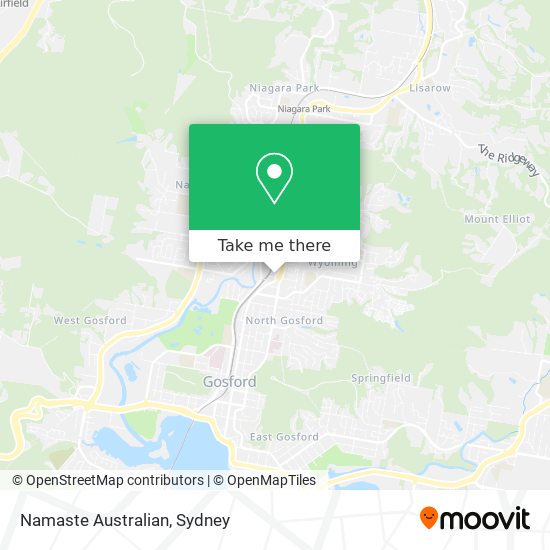 Mapa Namaste Australian