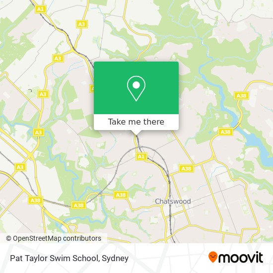 Mapa Pat Taylor Swim School