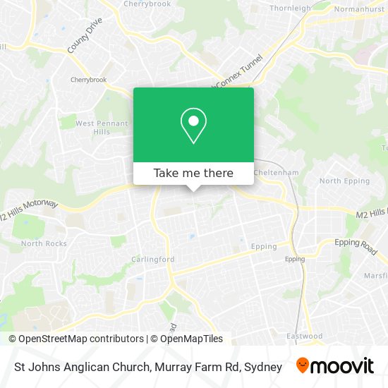 St Johns Anglican Church, Murray Farm Rd map