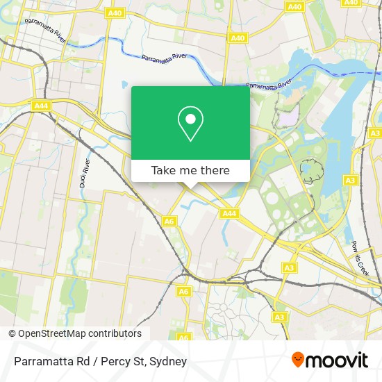 Parramatta Rd / Percy St map