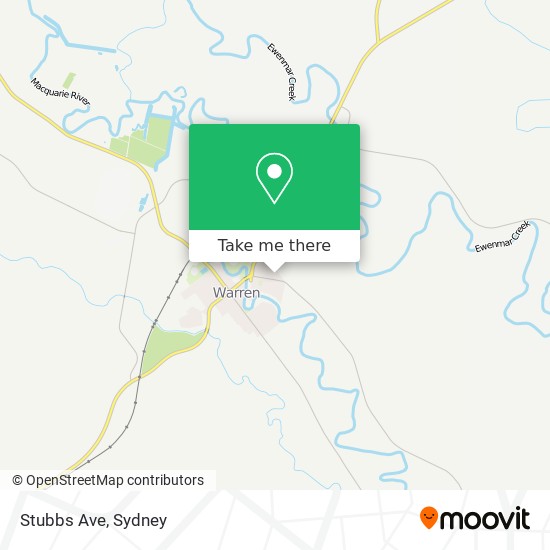 Mapa Stubbs Ave