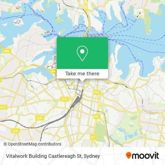 Vitalwork Building Castlereagh St map