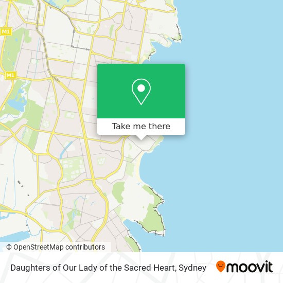 Daughters of Our Lady of the Sacred Heart map