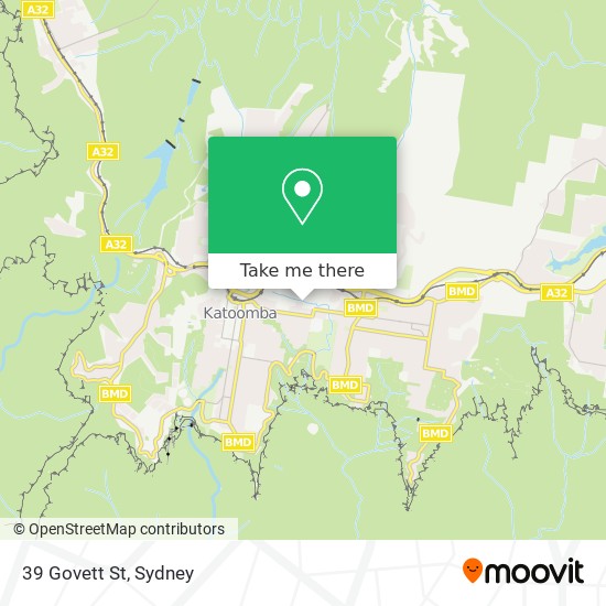 39 Govett St map