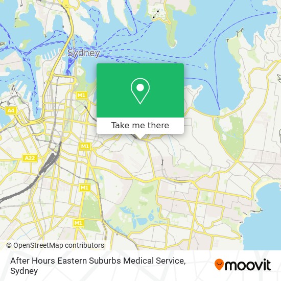 After Hours Eastern Suburbs Medical Service map