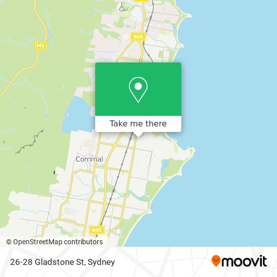 Mapa 26-28 Gladstone St