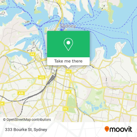 333 Bourke St map