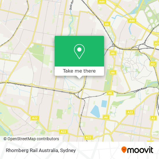 Mapa Rhomberg Rail Australia