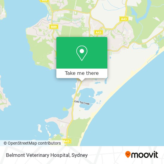 Belmont Veterinary Hospital map