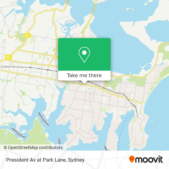 President Av at Park Lane map