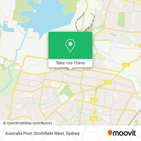 Australia Post Smithfield West map