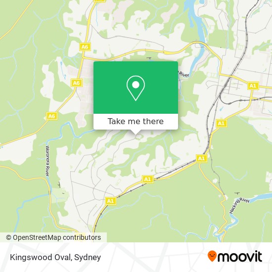 Mapa Kingswood Oval